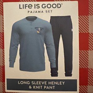 LIFE IS GOOD Men's 2Pc Gift Box Pajama Set NWT Size L